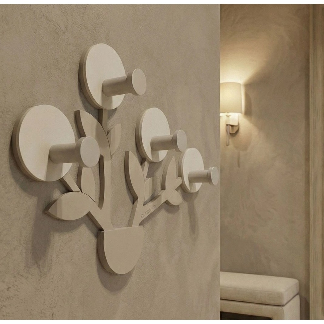 Acquista online CalleaDesign Coat Rack Francine bronze color 4 hooks 41x28 Calleadesign